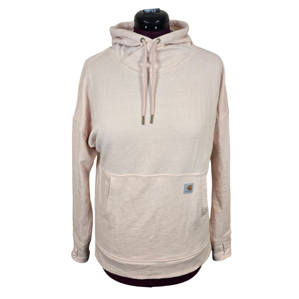 Women's Carhartt Pink Relaxed Fit Hoodie | Size Small